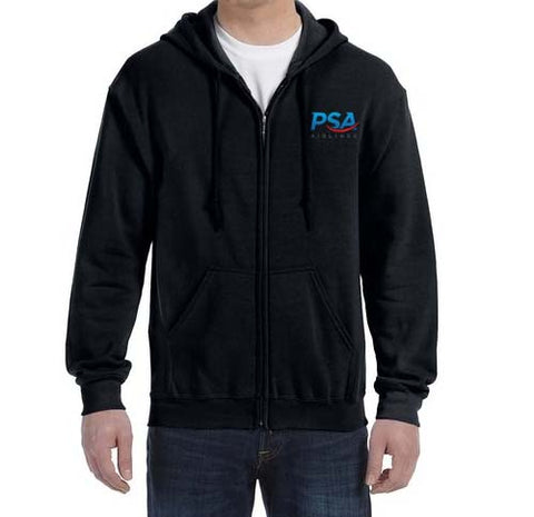 New PSA Logo Zipped Hooded Sweatshirt