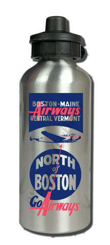 Boston Maine Airways Central Vermont Aluminum Water Bottle