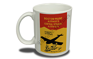 Boston Maine Central Vermont Airways 1935 Timetable Cover  Coffee Mug