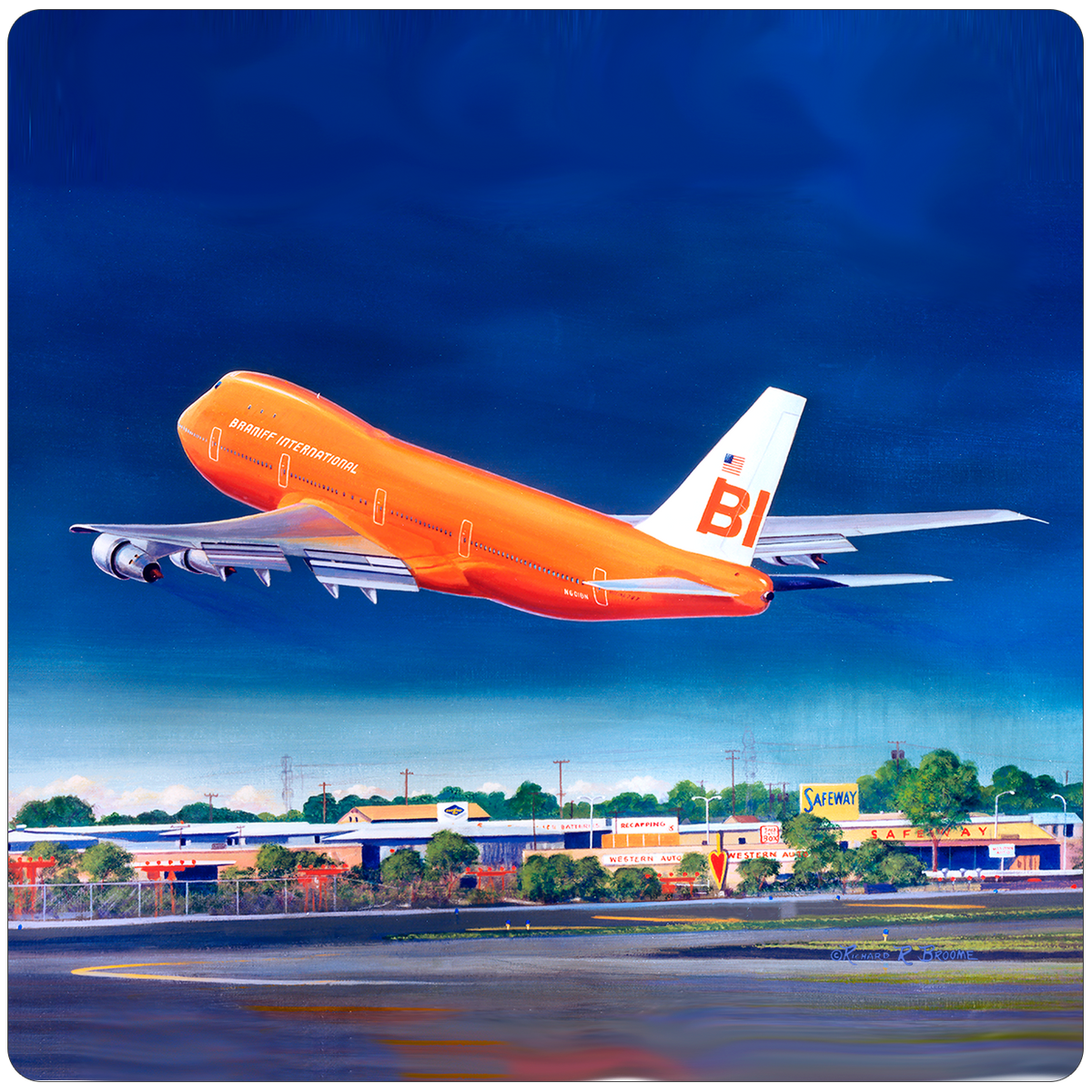 Luxury Experience ブラントン in Flights Place Braniff 747 with Skies the ウイスキー