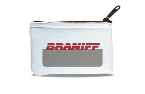 Braniff 1980's Logo Bag Sticker Rectangular Coin Purse