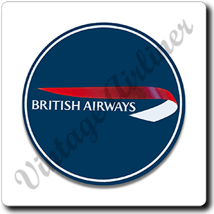 British Airways Logo Square Coaster