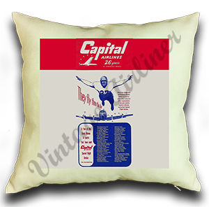 Capital Timetable Cover Linen Pillow Case Cover