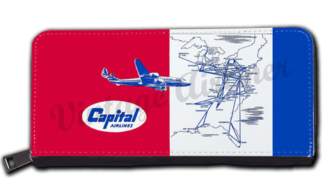 Capital Airlines Vintage Wallet