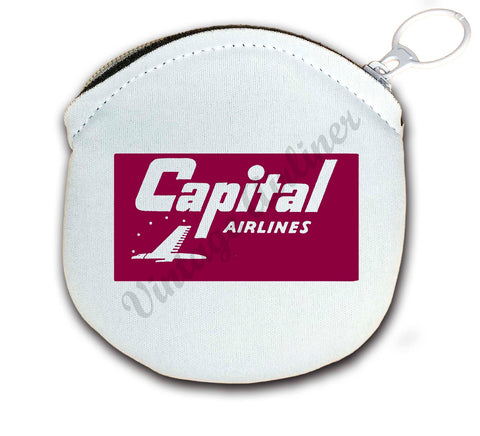 Capital Airlines Round Coin Purse