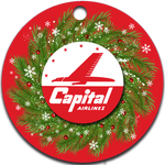 Capital Airlines Logo Ornaments