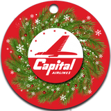 Capital Airlines Logo Ornaments