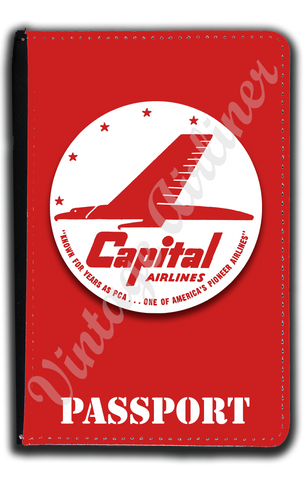 Capital Airlines Logo Passport Case