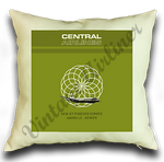 Central Airlines Amarillo-Denver Linen Pillow Case Cover