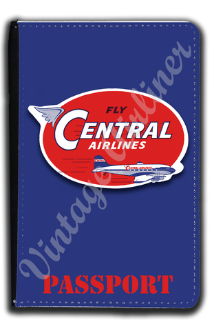 Central Airlines Bag Sticker Passport Case