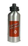 Century Airlines Logo Aluminum Water Bottle