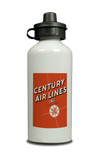 Century Airlines Logo Aluminum Water Bottle