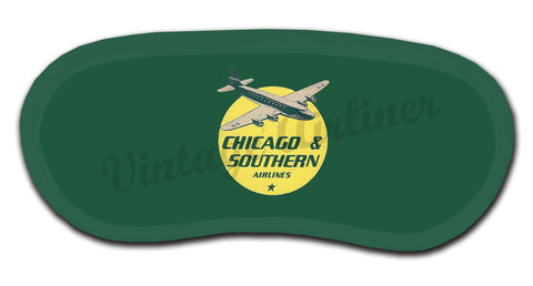 Chicago & Southern Airlines 1940's Sleep Mask