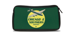 Chicago & Southern Airlines 1940's Timetable Bag Sticker Travel Pouch