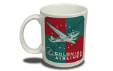 Colonial Airlines Vintage Bag Sticker  Coffee Mug