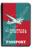 Colonial Airlines Bag Sticker Passport Case