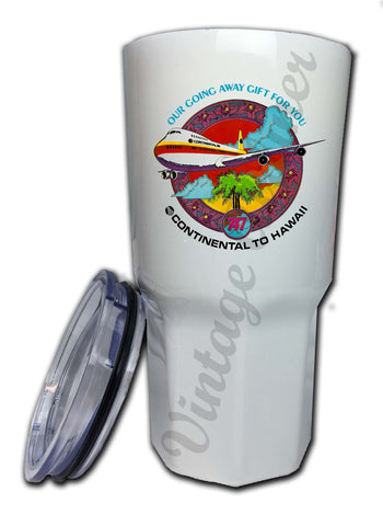 Continental Airlines Hawaii Promotional Image Tumbler