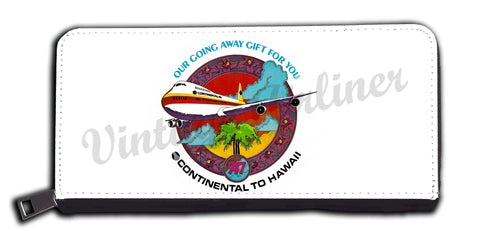 Continental Airlines Vintage Hawaii Bag Sticker wallet