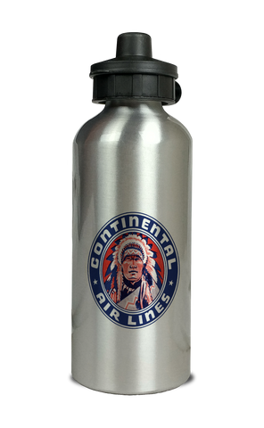 Continental Airlines 1937 Logo Aluminum Water Bottle
