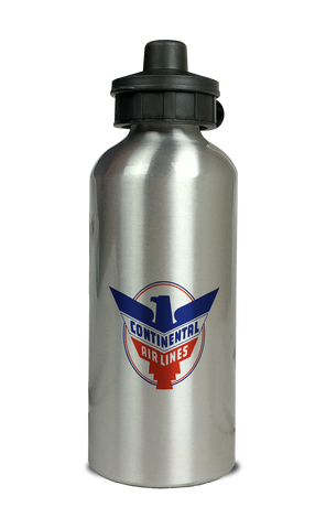 Continental Airlines 1950's Logo Aluminum Water Bottle
