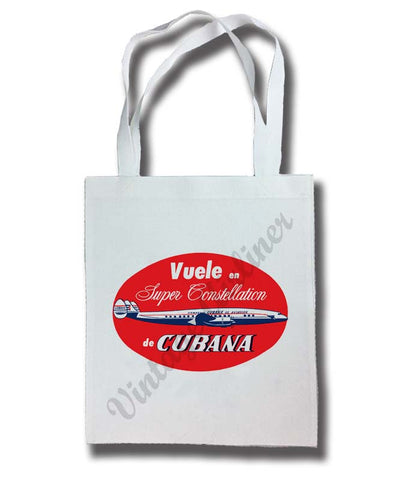 Cubana Airlines 1950's Vintage Tote Bag