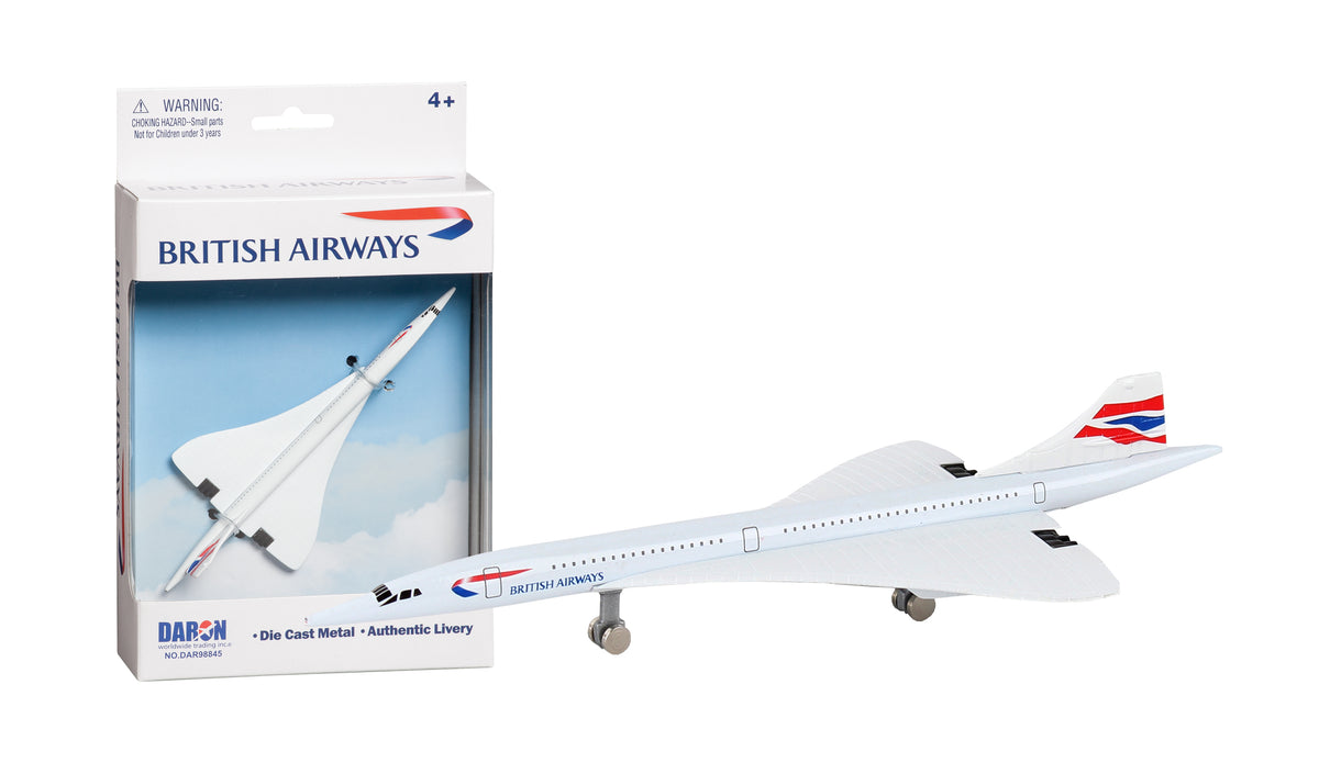 British Airways Concorde Single Metal Airplane - DAR98845