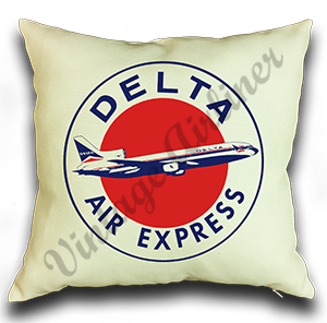 Delta Air Lines Delta Air Express Bag Sticker Linen Pillow Case Cover