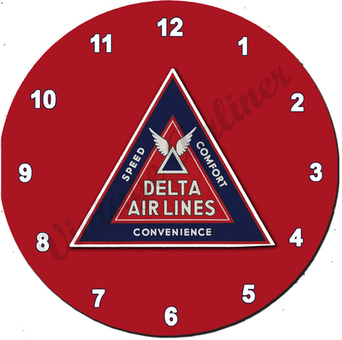 Delta Airlines Wall Clock
