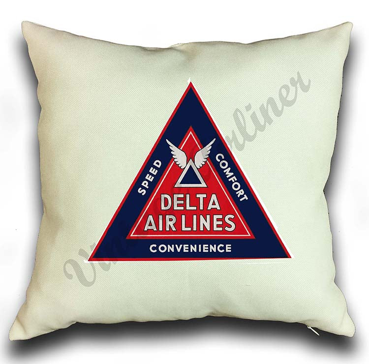 Delta Airlines Pillow Case Cover Airline Employee Shop