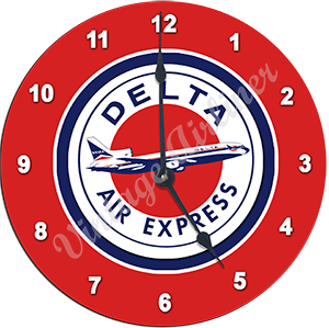 Delta Air Lines Air Express Wall Clock