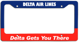 Delta Air Lines - Delta Gets You There - License Plate Frame