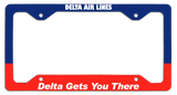Delta Air Lines - Delta Gets You There - License Plate Frame