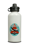 Delta Air Lines Vintage 1950's Light Blue Aluminum Water Bottle
