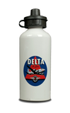 Delta Air Lines Vintage 1950's Dark Blue Aluminum Water Bottle