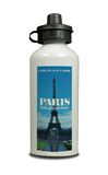 Delta Air Lines Paris Timetable Cover Aluminum Water Bottle