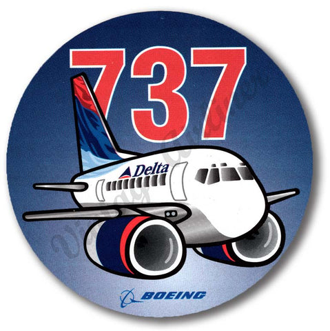 Delta Airlines Vintage 737 Magnets