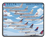 Delta Airplane Fleet Mousepad