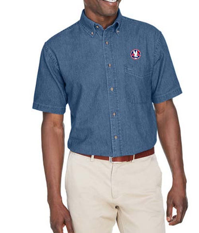 AA 1930's Left Chest Short Sleeve Denim Shirt
