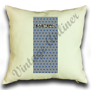 Eastern Air Lines Timetable Linen Pillow Case Cover