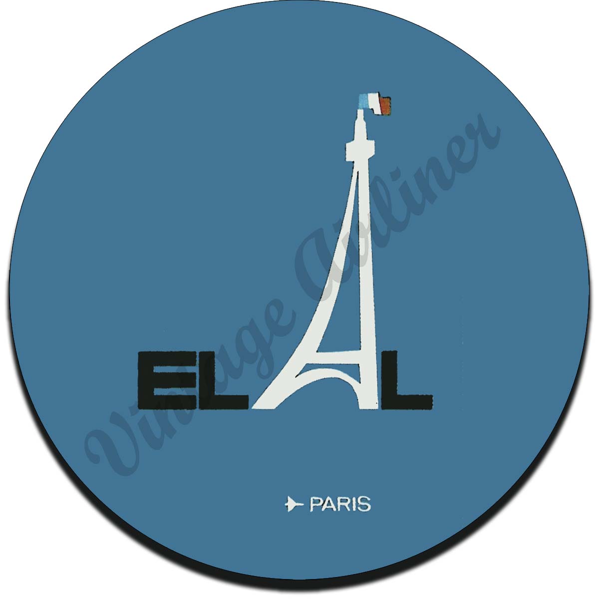 Elal Israel Airlines Paris Coaster Airline Employee Shop