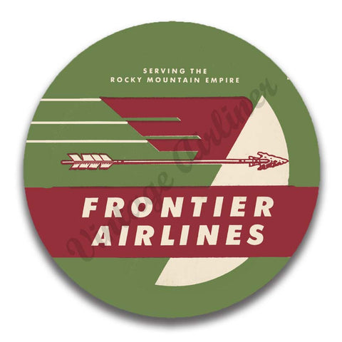 Frontier Airlines 1950's Vintage Magnets