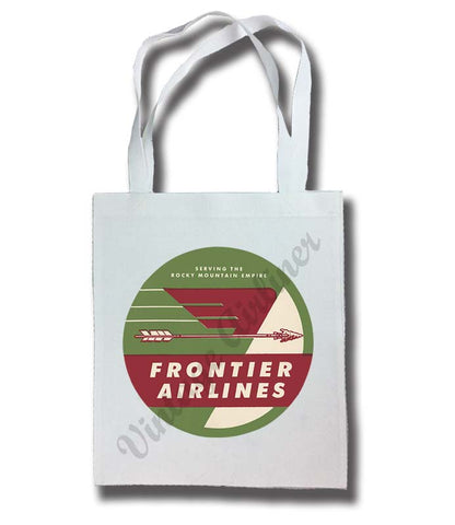 Frontier Airlines 1950's Vintage Bag Tote Bag