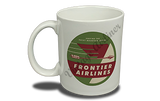 Frontier Airlines 1950's Vintage Bag Sticker  Coffee Mug