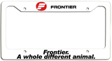 Frontier Airlines - Frontier.  A Whole Different Animal - License Plate Frame