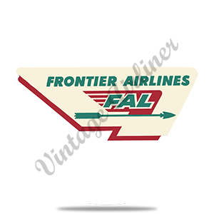 Frontier Airlines 1950's Logo Round Coaster