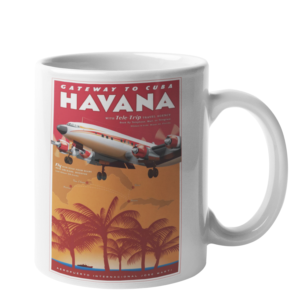 Havana Airport Coffee Mug  Airline Employee Shop