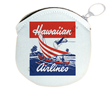 Hawaiian Airlines 1940's Logo Bag Sticker Round Coin Purse