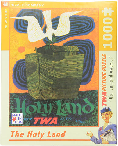 Holy Land TWA Travel Poster Travel Puzzle by New York Puzzle Company - (1,000 pieces)