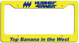 Hughes Airwest - Top Banana in the West - License Plate Frame