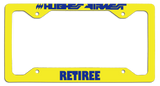 Hughes Airwest Retiree - License Plate Frame